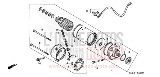 MOTORINO DI AVVIAMENTO CM125CX di 1999